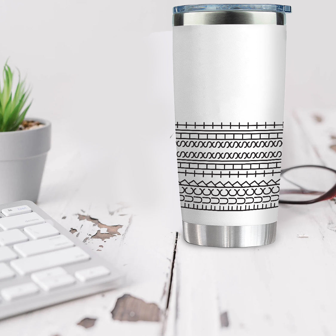 White Elephant - Fuck this shit 20  oz Tumbler